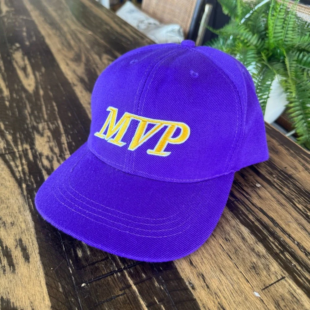 💫 Custom – Purple & Yellow “MVP” Hat 💜💛